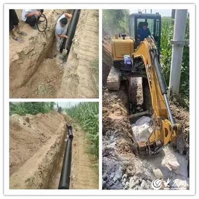 宁津公路分中心修建排水设施 为群众解难题办实事