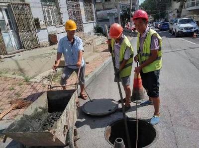 烟台市城市管理局 工作动态 烟台排水处战高温 保安全 促生产